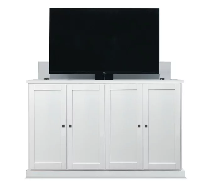 white shaker tv cabinet